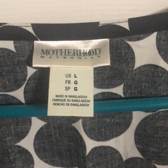 Motherhood maternity ladies dotted dress. - Picture 6 of 14